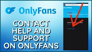 How to Contact Help and Support on Onlyfans  Access Support on Onlyfans [upl. by Ongineb]