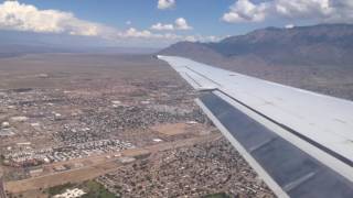 Albuquerque New Mexico  Landing at Albuquerque International Sunport HD 2016 [upl. by Veron]