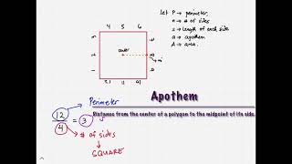 Solving Area of a Regular Polygon Using its Perimeter [upl. by Dlaniger893]