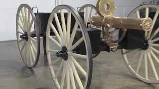 Original Colt M1883 Gatling Gun with Caisson [upl. by Jessey]