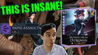 Lv 4 Rapid Assault Batman Ninja Catwoman Is Insane Injustice 2 Mobile [upl. by Schwing79]