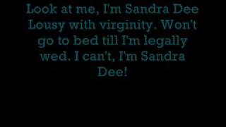 Grease  Look at Me Im Sandra Dee lyrics [upl. by Annohs]