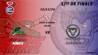 Live CDF  132ème CDF  Nîmes N2 VS Aubagne N1 16112024 [upl. by Aicilev442]