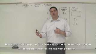 Nominal v Real Interest Rates Macro Topic 42 [upl. by Herzig]