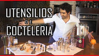 👉 UTENSILIOS que todo BARTENDER debe conocer 🔴 CURSO GRATIS DE COCTELERÍA Parte 1 [upl. by Eceerehs]