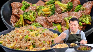 The Best Beef and Broccoli and Fried Rice Youll Ever Make [upl. by Aihsercal]