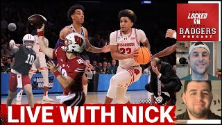 Wisconsin Badgers football and basketball live talk with Nick Osen Greg Gards talks NIL QB battle [upl. by Aibos843]