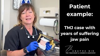 Patient example TMJ case with years of suffering jaw pain gone in minutes [upl. by Leroi]