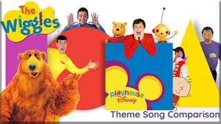 The Wiggles Playhouse Disney Theme Comparison [upl. by Anastase]