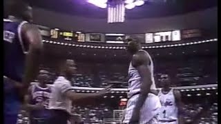 Shaq wants to FIGHT Anthony Bonner after dirty cheap shot 1994 [upl. by Dolores422]