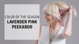 Lavender Pink Peekaboo Hair Color Tutorial  Goldwell Color of the Season  Goldwell Education Plus [upl. by Hsot]