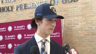 Trey Gehen discusses signing a LOI with Quinnipiac lacrosse [upl. by Saidel179]