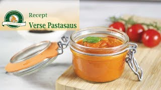 Pastasaus maken met verse tomaten  Tomatensaus recept [upl. by Minny]