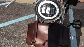 Tomos Streetmate Moped LED Headlight Conversion Walkaround [upl. by Henni]