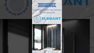 shorts Bifold ShowerDoor Enclosures Infold ShowerDoors amp showerenclosures  Elegant Showers [upl. by Fernande]