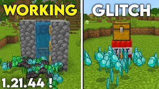 ALL 12144 WORKING DUPLICATION GLITCHES in Minecraft Bedrock 100 Survival [upl. by Nikaniki278]