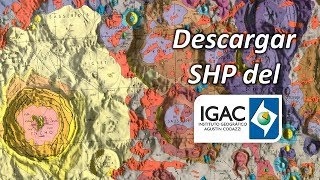 Descargar SHP Datos Abiertos del IGAC [upl. by Leisam]