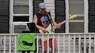 Aaron Bilodeau plays Fiesta Control on bass at the 2024 AshHop Porchfest on Ashland Massachusetts [upl. by Vasiliki264]