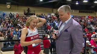 Katelyn Tuohy – Impressive Skills in Tying her Hair in a Ponytail while doing an Interview [upl. by Belen361]