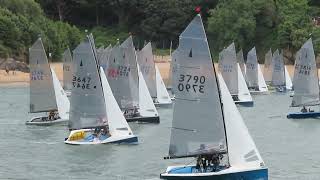 Salcombe Gin Merlin Rocket Week 2024 Wednesday Morning Race Start by Malcolm Mackley [upl. by Shaikh]