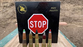 2quot AR500 Can It Stop 50 Cals Baddest Rounds [upl. by Buehrer820]