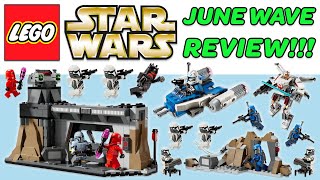 LEGO STAR WARS 2024 JUNE WAVE REVIEW CAPTAIN REX MOFF GIDEON LUKE SKYWALKER MECH AND MORE [upl. by Mozart]