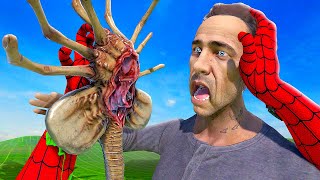 Putting Alien FACEHUGGERS on People  Bonelab VR Mods [upl. by Puto]