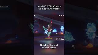 Level 80 C0R1 Chasca Damage Showcase Chasca genshinimpact [upl. by Nosnek]