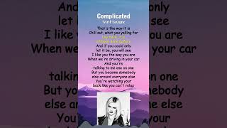 Avril Lavigne  Complicated Lyrics shorts [upl. by Liss]