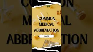 Medical abbreviation  simple and easy Medical Minute medical medicalstudent [upl. by Enneiluj31]