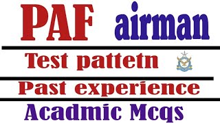 paf airman test syllabus paf aerotrades test pattern  paf test pattern  airman test experience [upl. by June454]