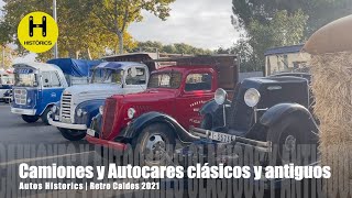 Camiones y autocares clásicos y antiguos en la Retro de Caldes 2021 [upl. by Raviv]