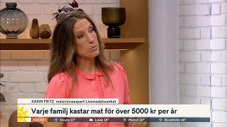 Matsvinnet kostar 14 miljarder kronor per år ”Lagar för mycket mat”  Nyhetsmorgon  TV4 amp TV4 Play [upl. by Coppola]