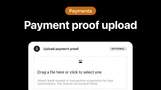 Payment proof upload [upl. by Greyson]