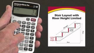 Construction Master Pro Trig Riser Limited Stair Layout How To [upl. by Alyn]