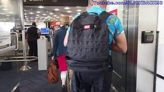 Miami Airport AA Bag claimShuttle TrainTicketing POV WALK [upl. by Xad]