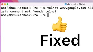 zsh command not found telnet  telnet alternative in mac  nc netcat command demo [upl. by Bradshaw]
