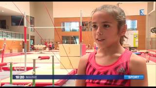 Rose 11 ans vicechampionne de France de gymnastique [upl. by Einnok]