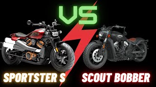 Harley Davidson Sportster S vs Indian FTR 1200 S Comparison TM [upl. by Steele]