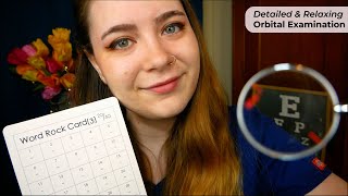 Relaxing Orbital Exam Palpation Indication 1 or 2 Lens Test Eye Testing 🩺 ASMR Medical RP [upl. by Ainerbas]