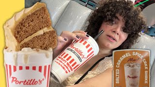 I tried Portillo’s Caramel Spice Cake Shake [upl. by Whittemore20]