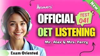 OET LISTENING TEST 21102024 oet oetexam oetnursing oetlisteningtest [upl. by Ahsit]