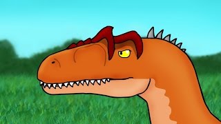 Dinosaurs Cartoons  Carnotaurus vs Allosaurus  DinoMania [upl. by Jacquet]