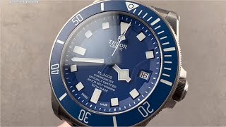 Tudor Pelagos Blue 25600TB Tudor Watch Review [upl. by Kordula]