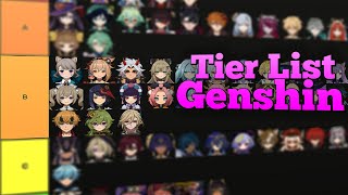 ðŸ‘‘Los Mejores Personajes De Genshin ðŸ’¥ Tier List Genshin Impact GENSHIN IMPACT [upl. by Ardeid]