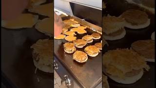 Pancake burgers make the world go ‘round🍔fyp youtubeshorts viralvideo yummy [upl. by Eliot]