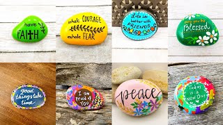 Beautiful and gorgeous stone rock painting ideas [upl. by Zara]