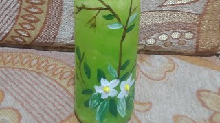 old jar make new II jar painting idea with Sabrina drawing academy [upl. by Vallonia]