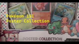 Pokemon 151 Poster Collection pokemon pokemonunboxing pokemontcg pokemoncommunity [upl. by Kacerek778]