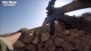 GoPro HD footage British YPG fighter in action against ISIS in Syria [upl. by Enywtna]